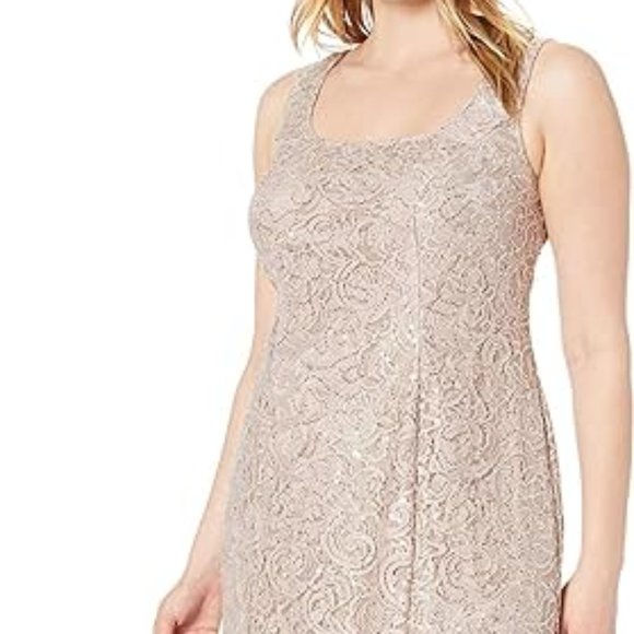 Alex Evenings Women's Two-Piece Set with Long Dress and Jacket, Plus Size 24 - Picture 5 of 6